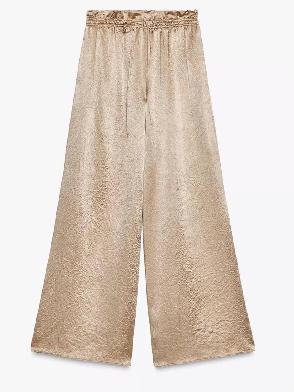 Zara Satin Maxi Skirt in Golden Brown - Picture 2 of 5